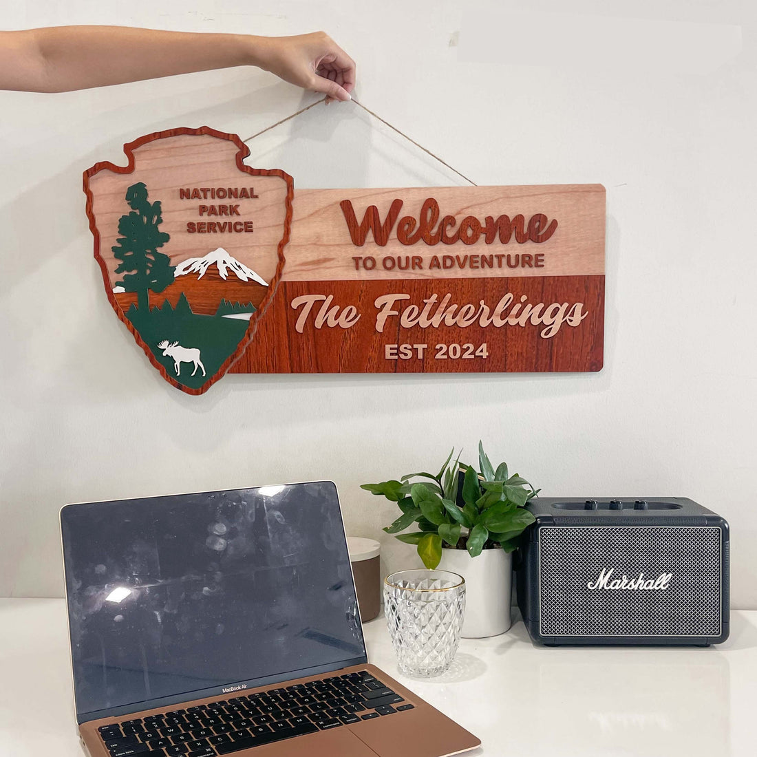 Custom National Park Welcome Sign 3D