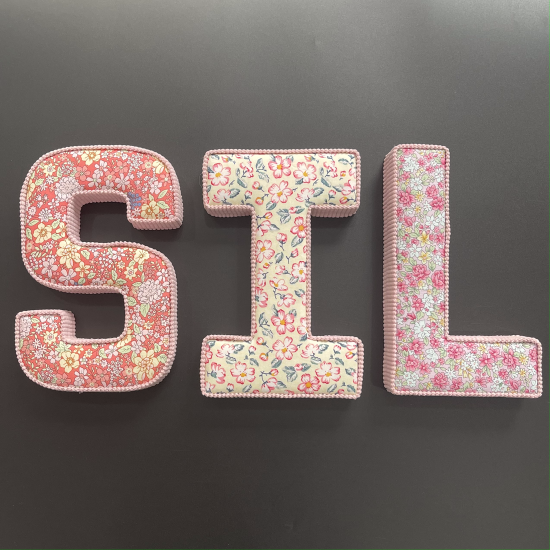 Liberty London fabric letters